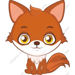 Charming Cartoon Fox