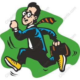 Running Businessman
