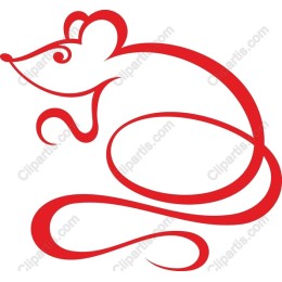 Charming Red Mouse