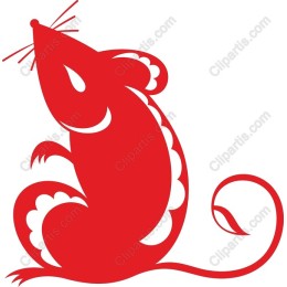 Whimsical Red Mouse