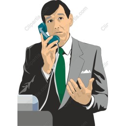 Professional Businessman Phone Conversation