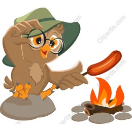 Charming Camping Owl