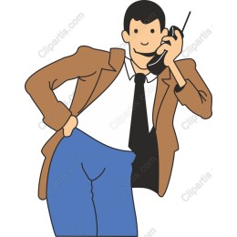 Suave Businessman Phone