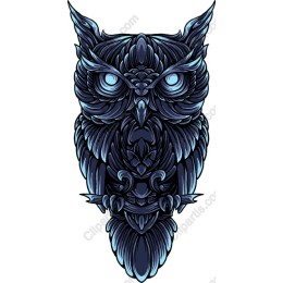 Intricately ed Blue Owl