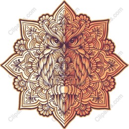 Mystical Owl Mandala