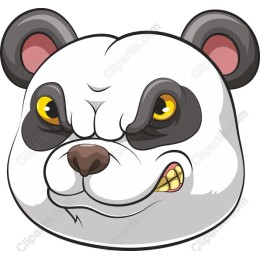 Playful Panda Head