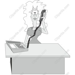 Whimsical Woman on Phone