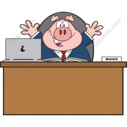 Boss Pig Cartoon