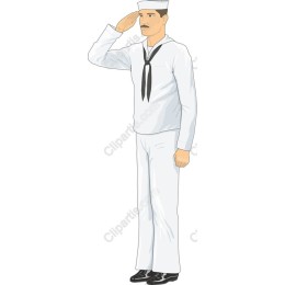 Naval Officer Saluting