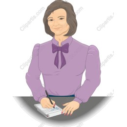 Elegant Professional Woman Writing