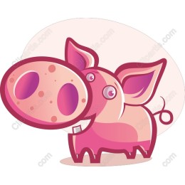 Cute Cartoon Pig