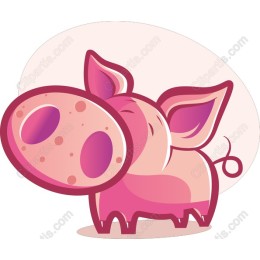 Cute Cartoon Pig