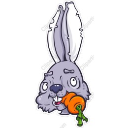 Cheerful Cartoon Bunny with Carrot