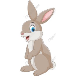 Cheerful Cartoon Rabbit