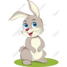 Cheerful Cartoon Rabbit