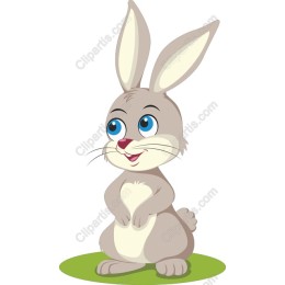 Cheerful Cartoon Rabbit