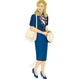 Vintage Airline Attendant