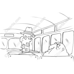 Whimsical Bus Interior