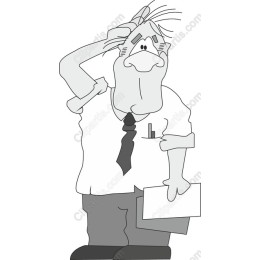 Quirky Office Worker