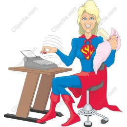 Super Mom Multitasking