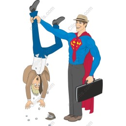 Superhero vs. Businessman Humor