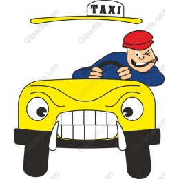 Cheerful Yellow Taxi