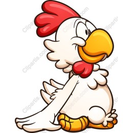 Whimsical Cartoon Chicken