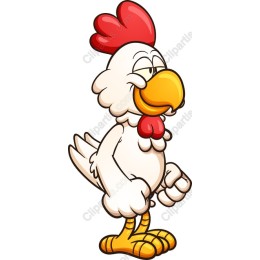 Charming Cartoon Chicken