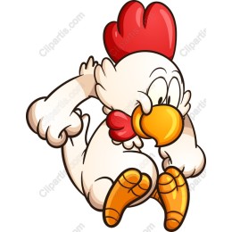 Playful Chicken Character