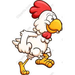 Whimsical Cartoon Chicken