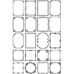 Elegant Frame Clipart Bundle - 24 Unique