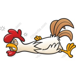 Relaxed Cartoon Chicken