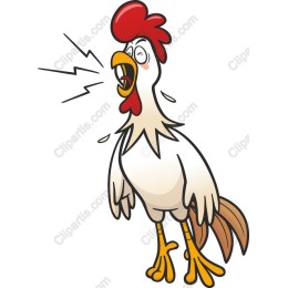 Cheerful Cartoon Rooster