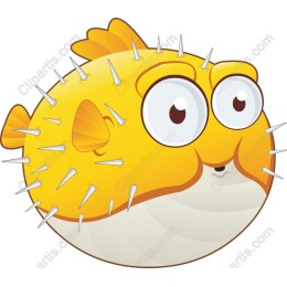 Cartoon Puffer Fish