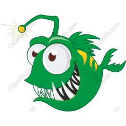 Cheerful Cartoon Anglerfish