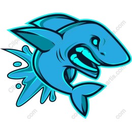 Fierce Blue Shark