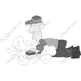 Whimsical Cleaning Character