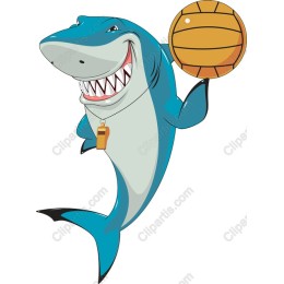 Playful Shark with Basketball