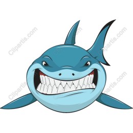 Playful Cartoon Shark