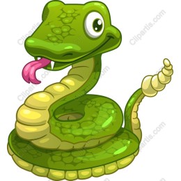 Playful Green Snake