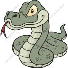 Charming Cartoon Snake Character