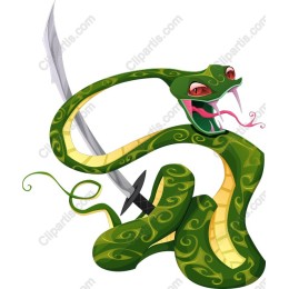 Sword-Wielding Snake