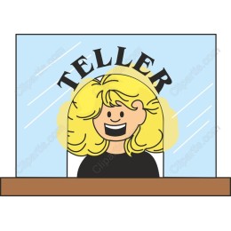 Cheerful Teller Character
