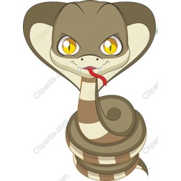Charming Cartoon Snake