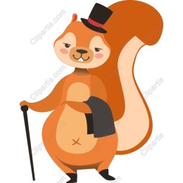 Charming Gentleman Squirrel
