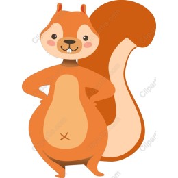 Charming Playful Squirrel