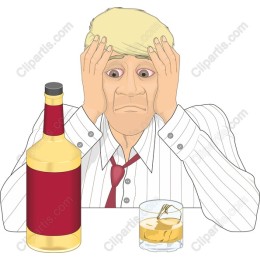 Emotional Struggle: of a Man with Whiskey