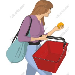 Vibrant Woman Shopping