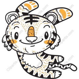 Adorable Playful Tiger