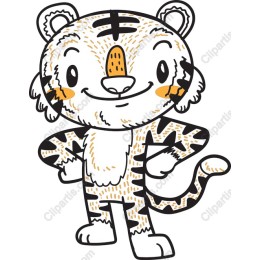 Cute Tiger Character